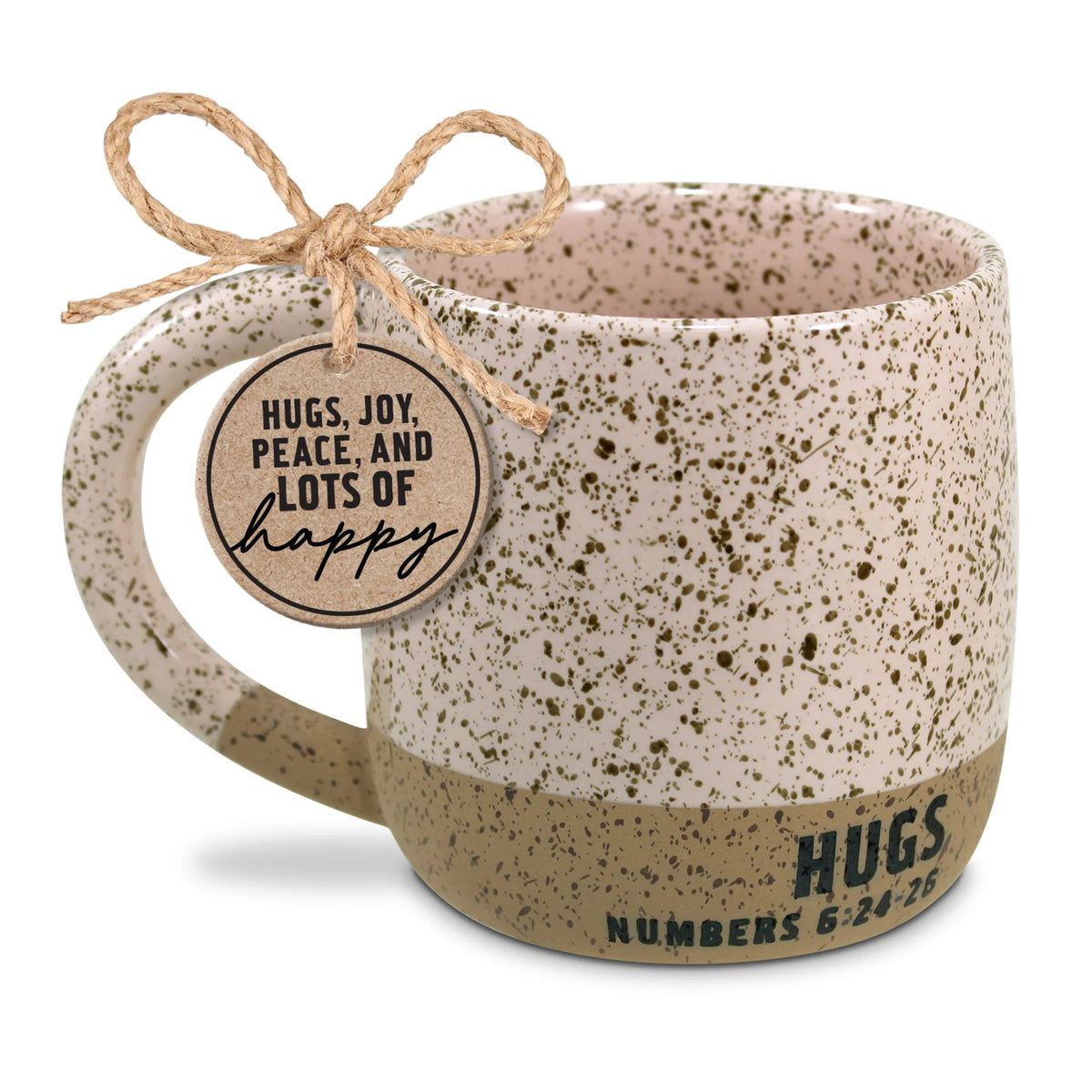 Speckled Stone Blush Ceramic Mug 18 oz — Rustic Handcrafted Coffee Mug