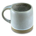 Enjoy Today Stone Gray Ceramic Coffee Mug 18 oz — Reactive Glaze Inspirational Mug