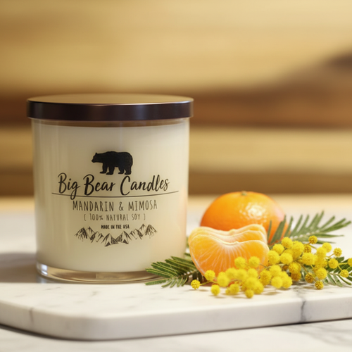 Big Bear Candles Mandarin & Mimosa Lifestyle