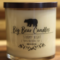 Big Bear Candles Stormy Night