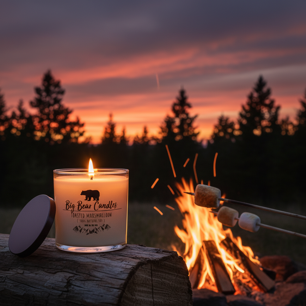 Big Bear Candles Toasted Marshmallow – Campfire Lifestyle